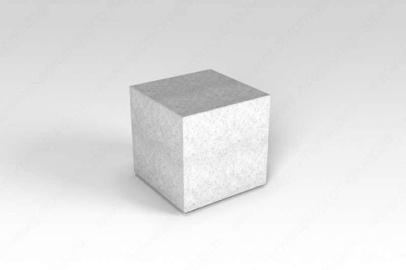 Декоративная фигура «Flox» Куб белый гранит