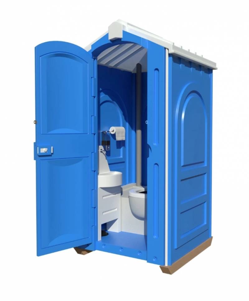Мобильная туалетная кабина "Люкс" в сборе синяя 