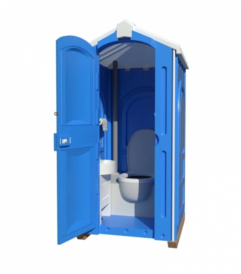 Мобильная туалетная кабина "Люкс" в сборе синяя 