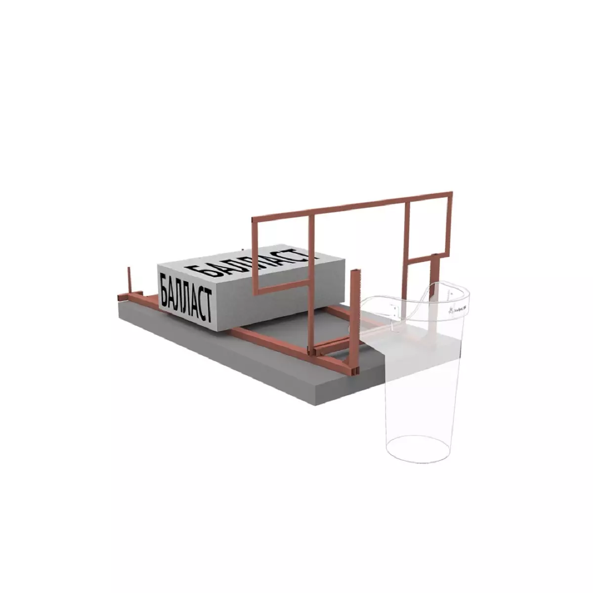 элемента крепления мусоросбросов, применяемых при строительстве и реконструкции зданий.