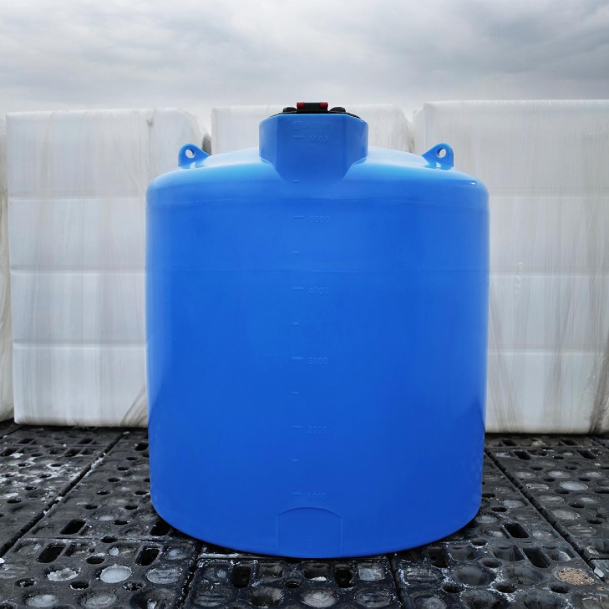 Новинка! Емкость TRN 6000л (синий) для питьевой воды, ДТ и продуктов с плотностью до 1,0 г/см³ на 6 