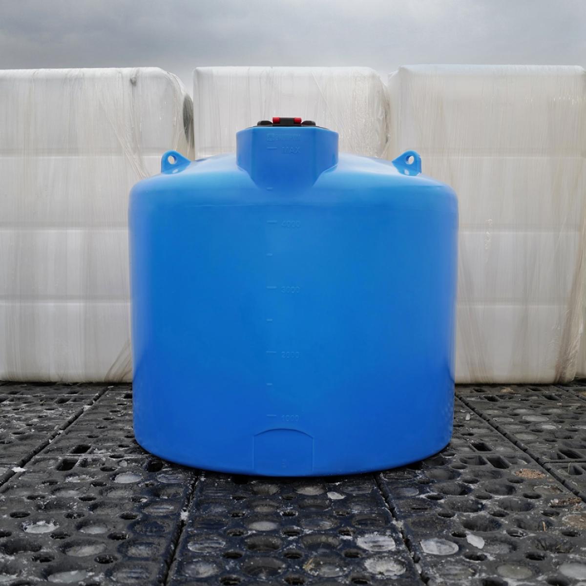 Новинка! Емкость TRN 5000л (синий) для питьевой воды, ДТ и продуктов с плотностью до 1,0 г/см³ 
