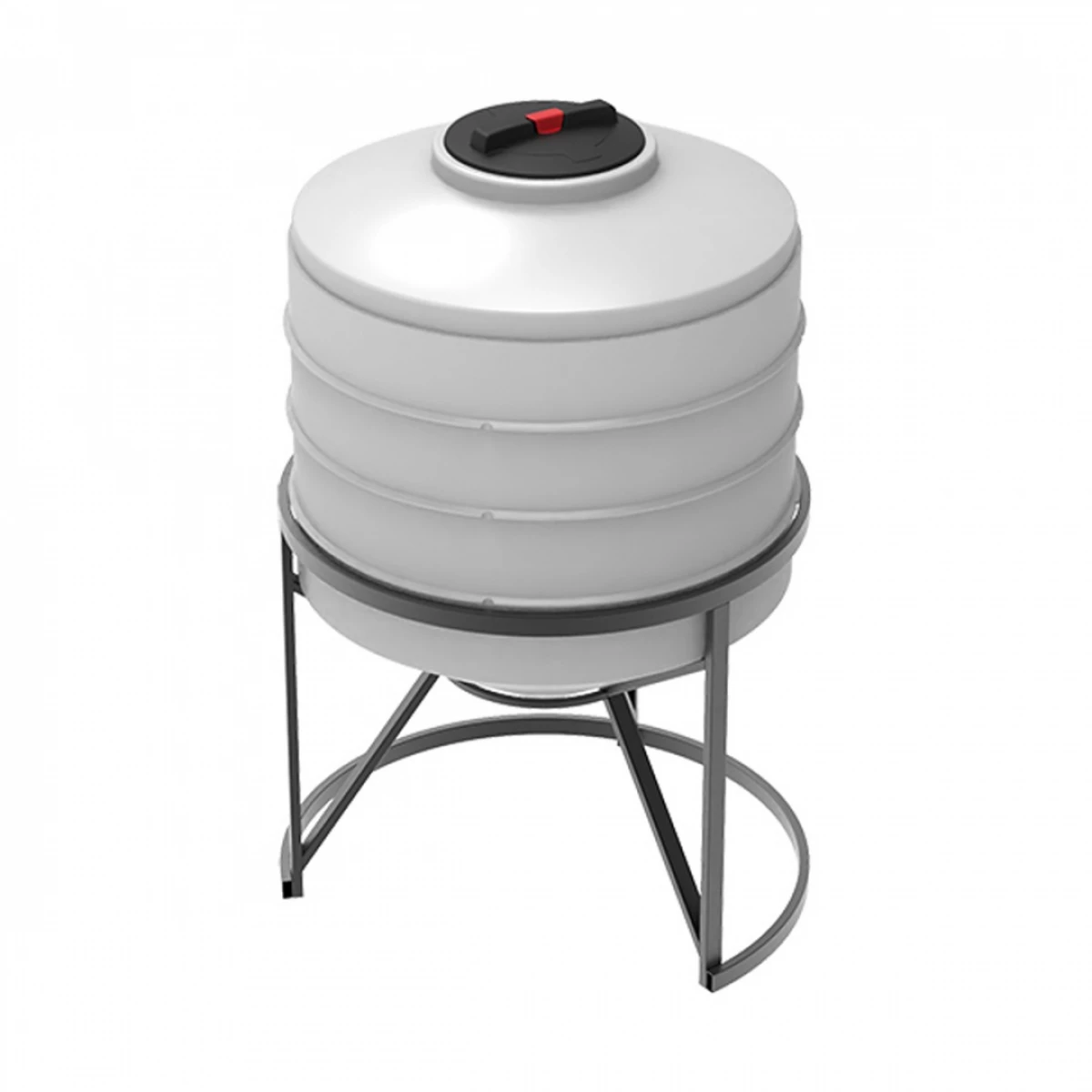 Конусная ёмкость с полным сливом, для хранения веществ с плотностью от 1,0 г/см³