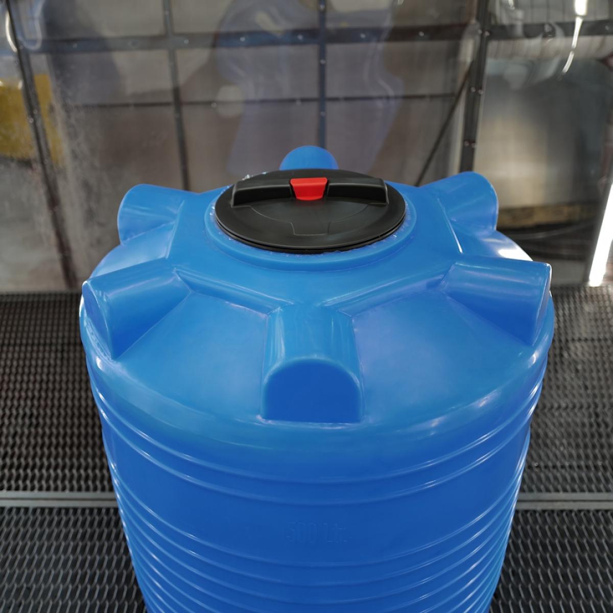 Емкость ЭВЛ 500л (синий) для хранения питьевой воды 