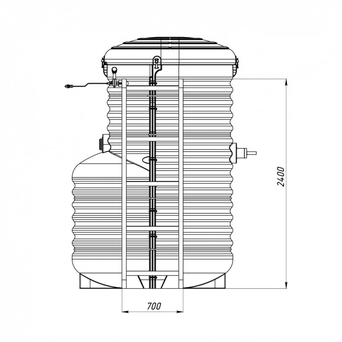 Станция биологической очистки Rostok Aero 7 Pro 