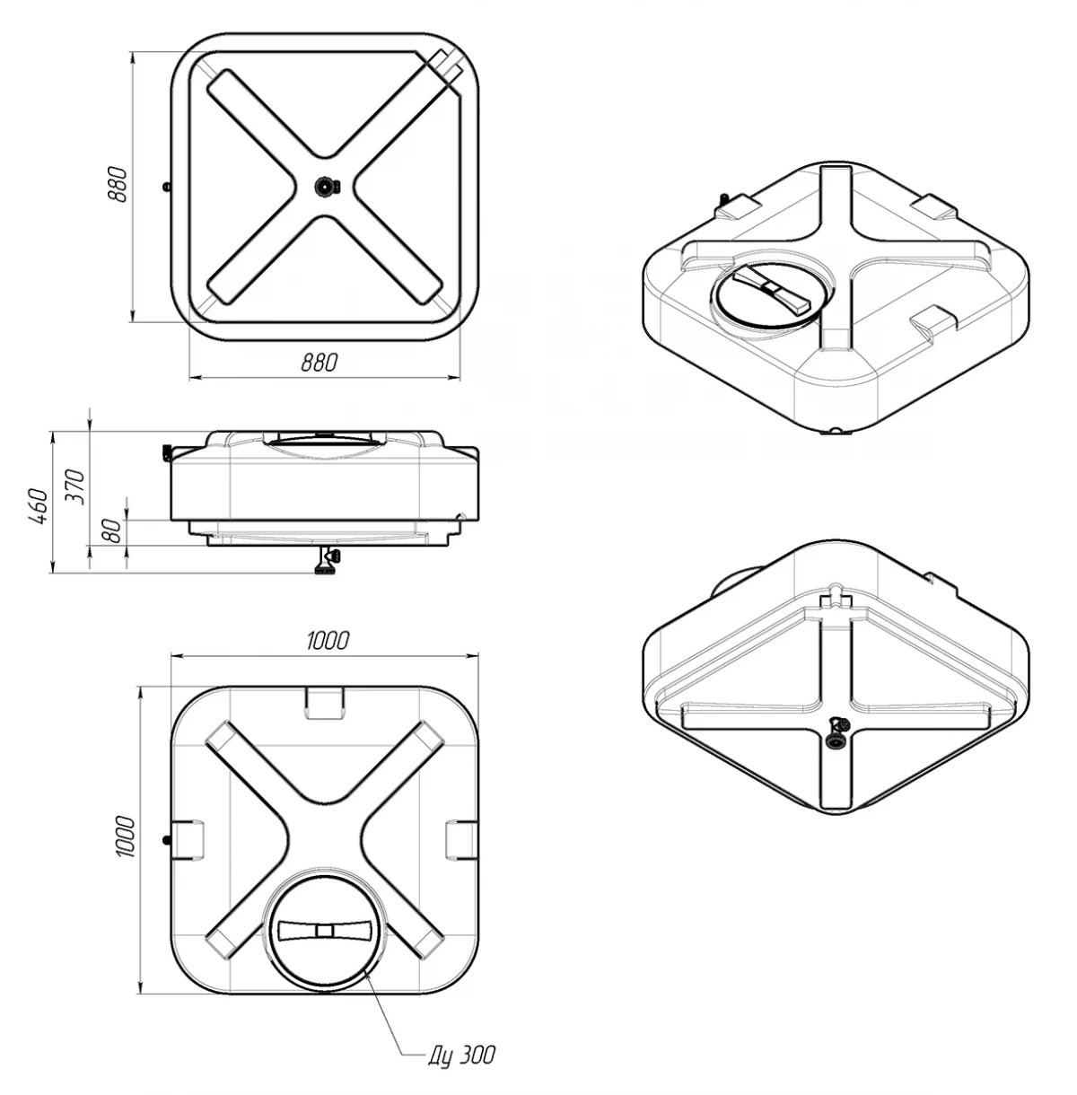 крыши кабины, ускоренный нагрев воды от солнца, благодаря черному цвету бака.