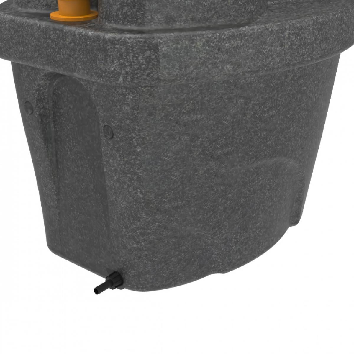 Торфяной туалет "Rostok" с термосиденьем черный гранит (серый) 