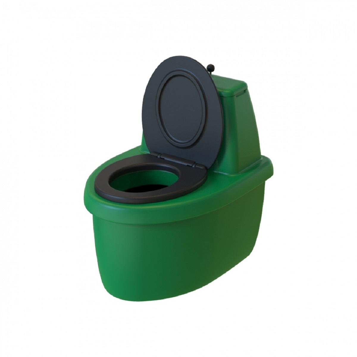 Торфяной туалет Rostok Комфорт зелёный 