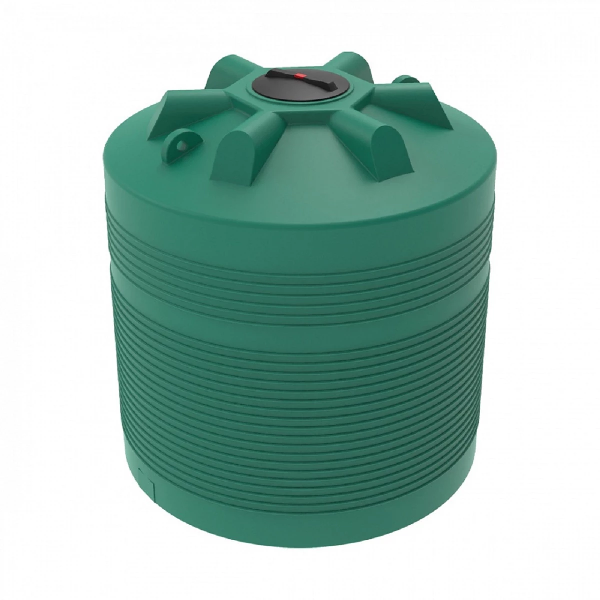 Емкость вертикально-цилиндрическая ЭВЛ 5000 л для воды (зеленая)
