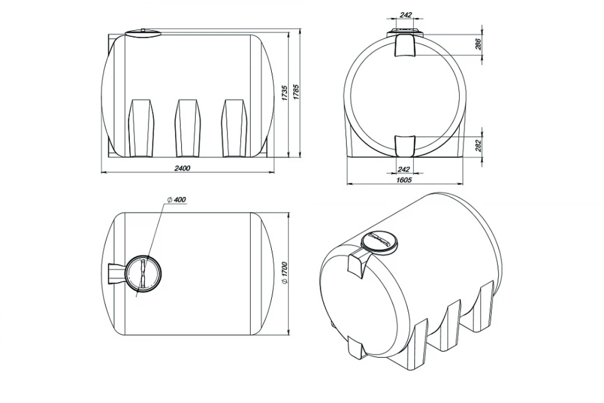 для транспортировки и хранения веществ плотностью до 1,0 г/см