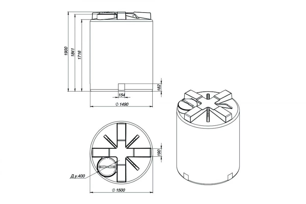 для транспортировки и хранения веществ плотностью до 1,0 г/см³