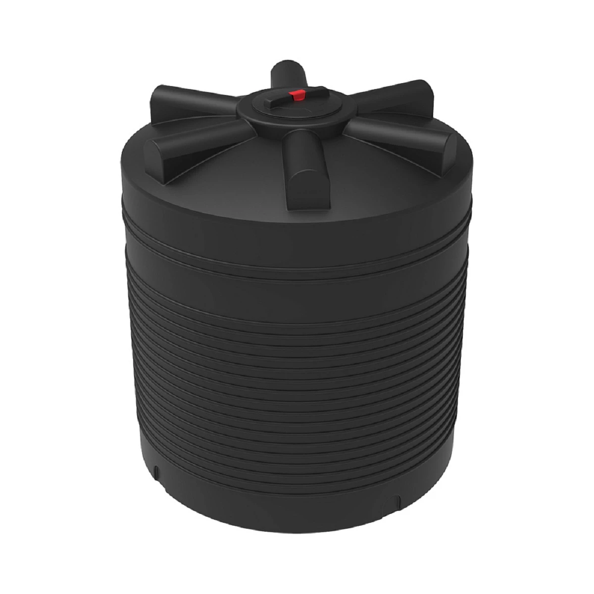 Емкость ЭВЛ 2м3 (черная) техническая вода, спиртосодержащие продукты, дезинфицирующие растворы, для транспортировки и хранения веществ плотностью до 1,0 г/см³ растворы, для транспортировки и хранения веществ плотностью до 1,0 г/см³