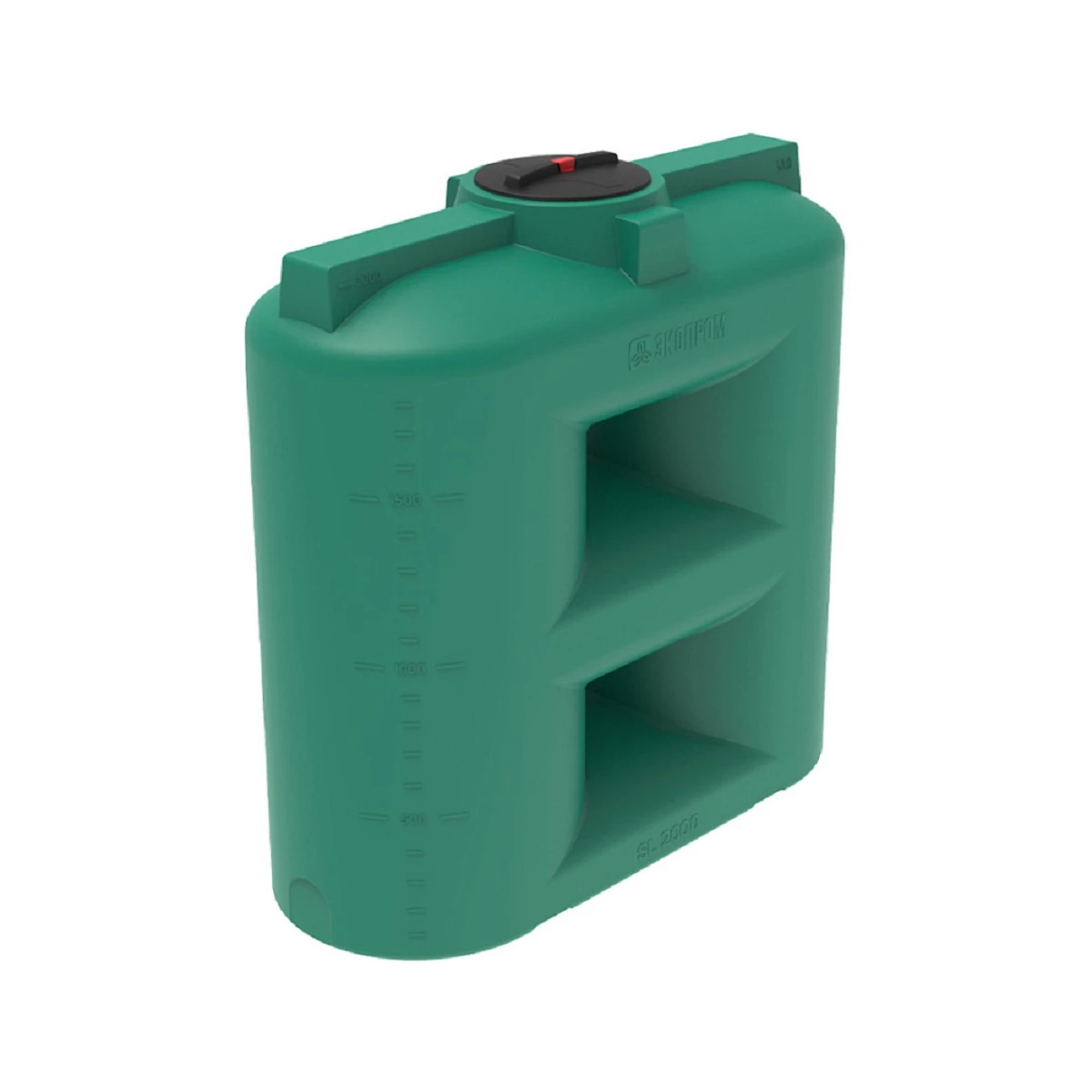 Емкость прямоугольная - узкая SL 2м3 (зеленая)