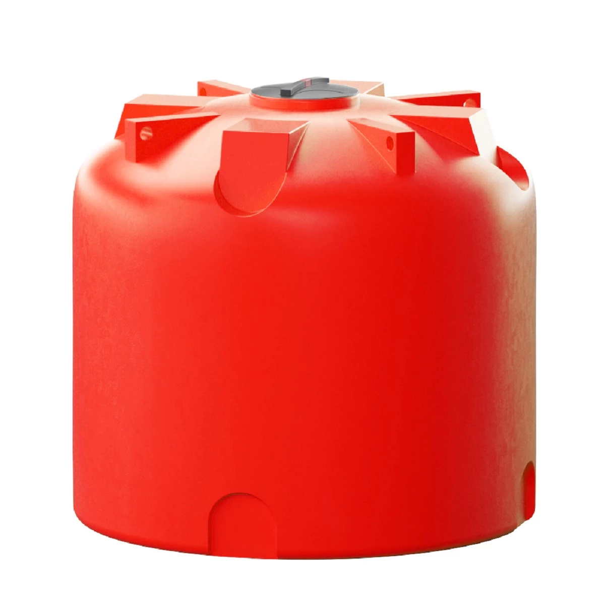 Емкость вертикальная усиленная VTR 5000 л для КАС (красный) для перевозки удобрений КАС/ЖКУ/СЗР для перевозки удобрений КАС/ЖКУ/СЗР