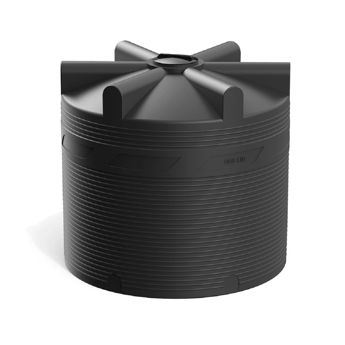 Емкость вертикально-цилиндрическая V 8000 л (черный)