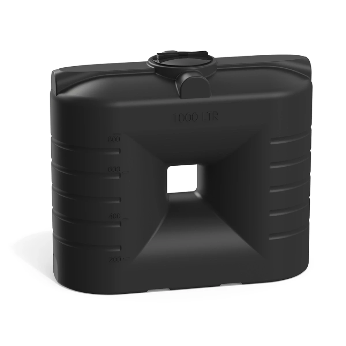 Бак прямоугольный - узкий SN 1000 л (черный)