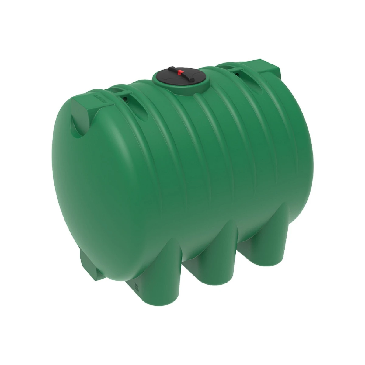 Емкость горизонтально-цилиндрическая НR 5000 л для воды (зеленый)