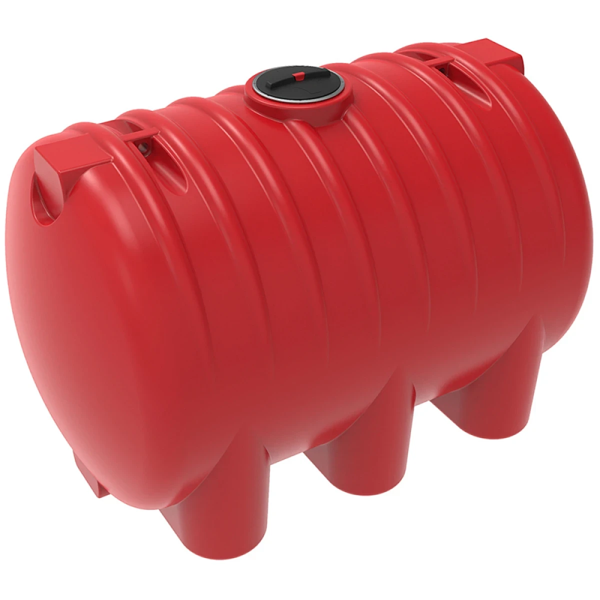 Емкость горизонтально-цилиндрическая НR 8000 л для КАС усиленная (красный)