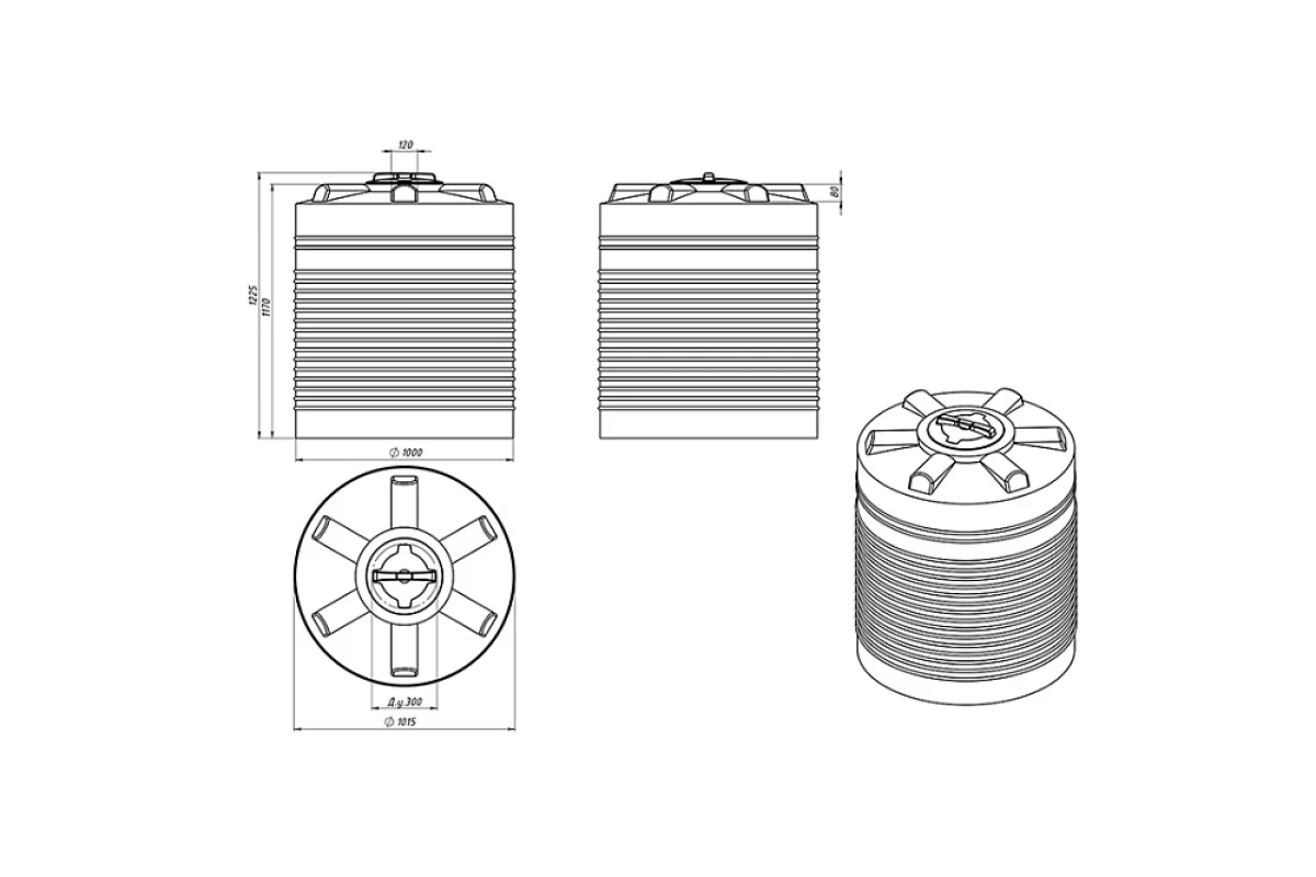 удобрения, для хранения веществ плотностью до 1,0 г/см³