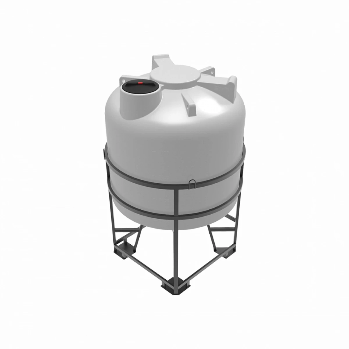 Конусная ёмкость с полным сливом, для хранения веществ с плотностью от 1,0 г/см³