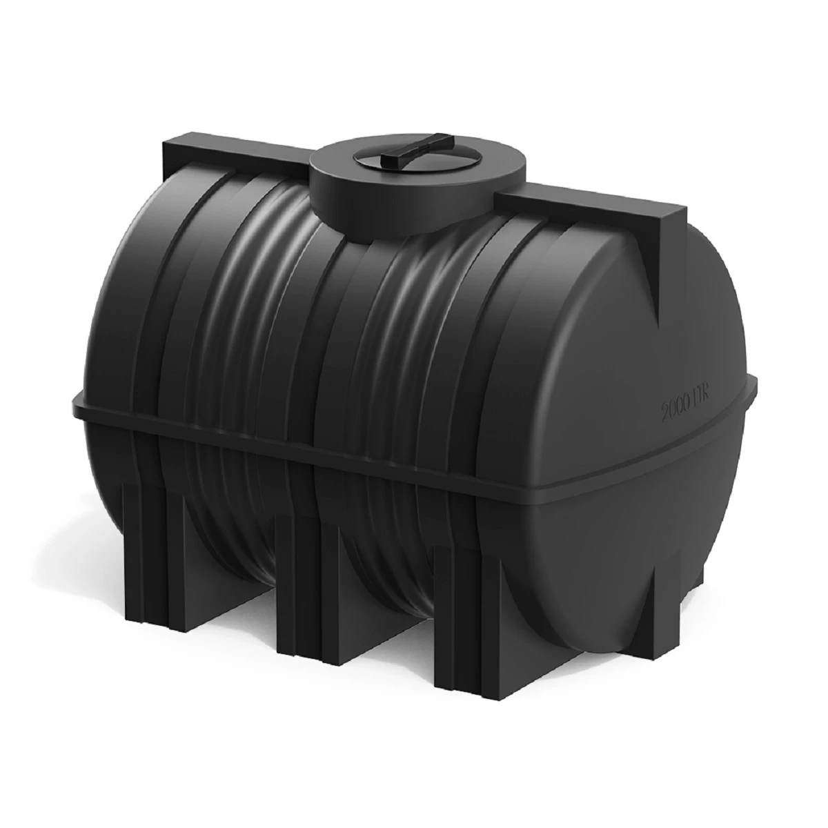 Емкость горизонтальная G 2000 л (черный)