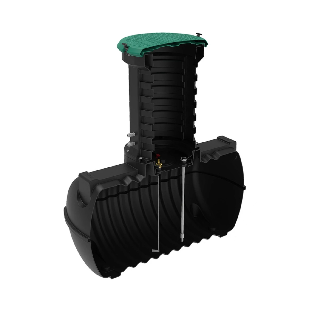 Емкость топливная подземная Rostok G 1.8 м3 с горловиной 1000 мм