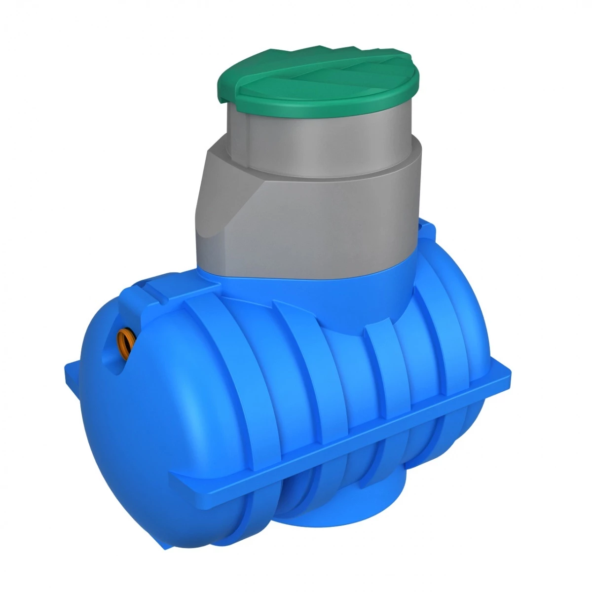 Емкость подземная Rostok U 1250 л (синяя) с входом, с патрубком 110 мм. 