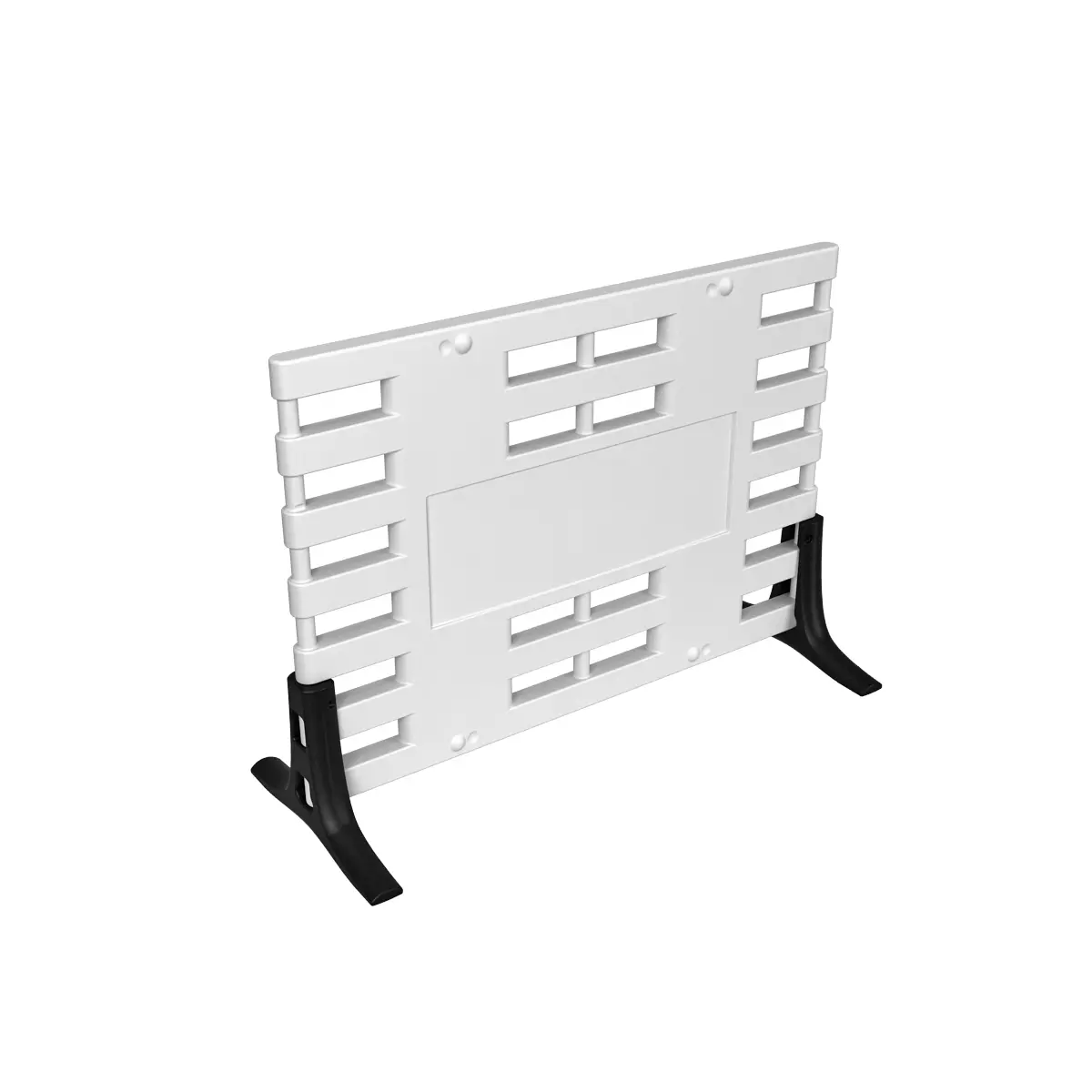 Ограждение мобильное "ARGO" с пластиковыми опорами белый 