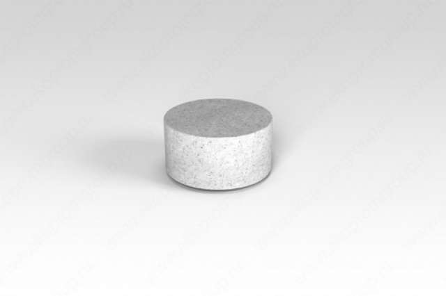 Цилиндр малый белый гранит