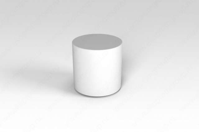 Полуцилиндр белый