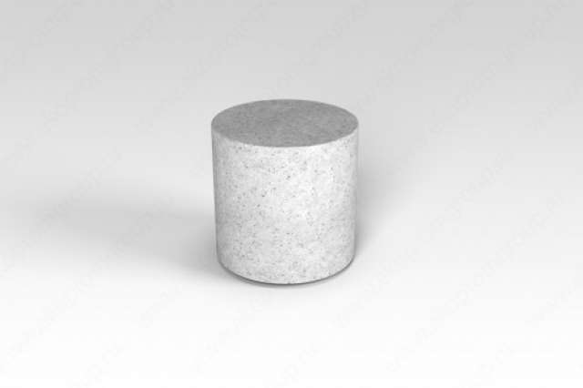 Полуцилиндр белый гранит