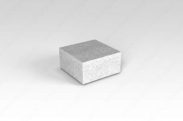 Полукуб белый гранит