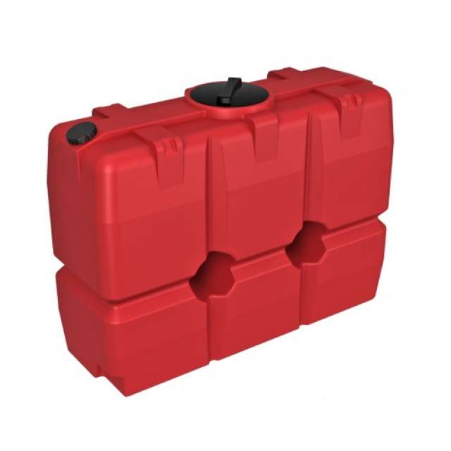 Емкость прямоугольная - вертикальная SK 2м3 (красная) 