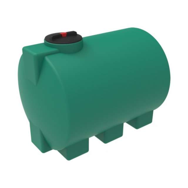 Емкость горизонтальная ЭВГ 1000 л (зеленая) для воды 