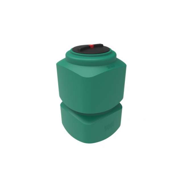 Емкость | бак прямоугольная - вертикальная L 500 л (зеленая) 