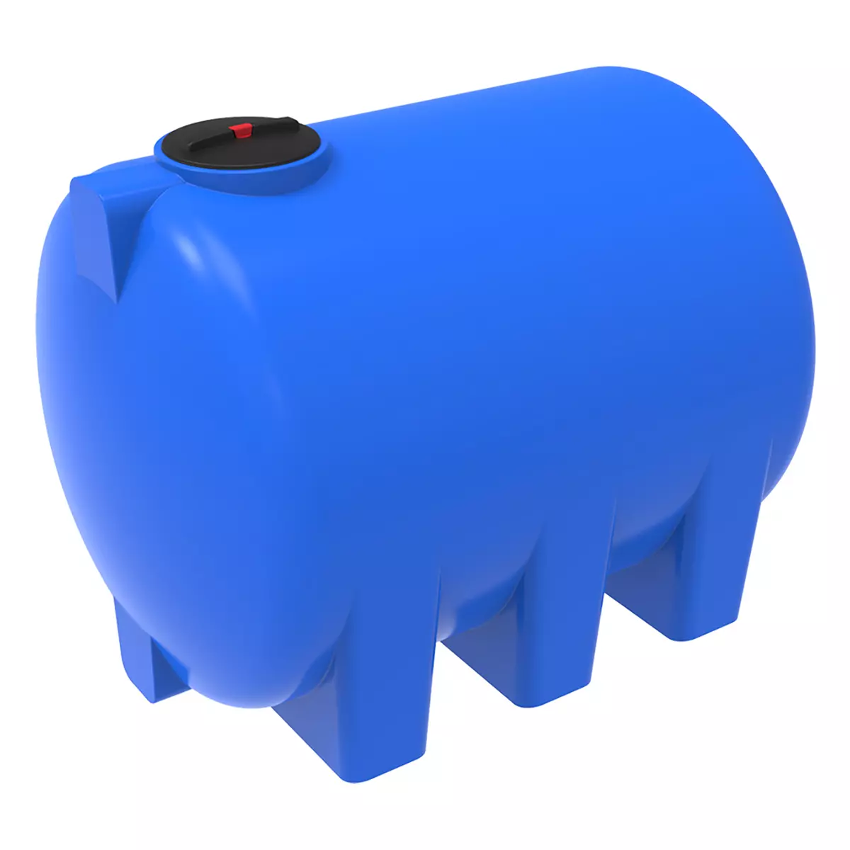 Емкость горизонтально-цилиндрическая Н 5000 л для воды (синий) 