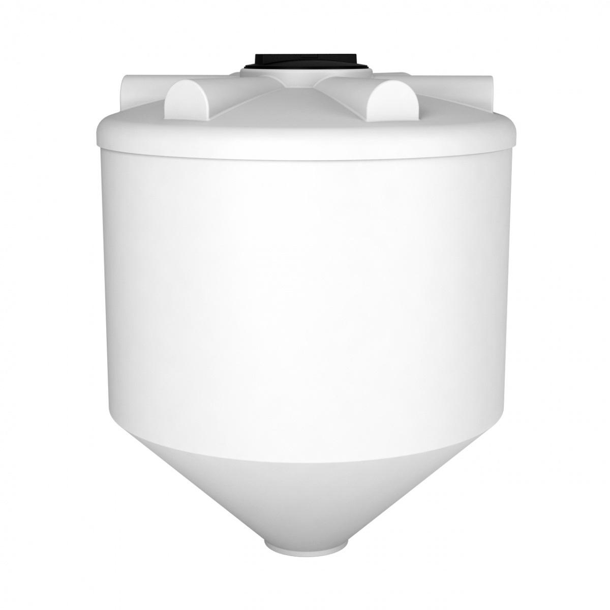 Конусная ёмкость с полным сливом, для хранения веществ с плотностью от 1,0 г/см³