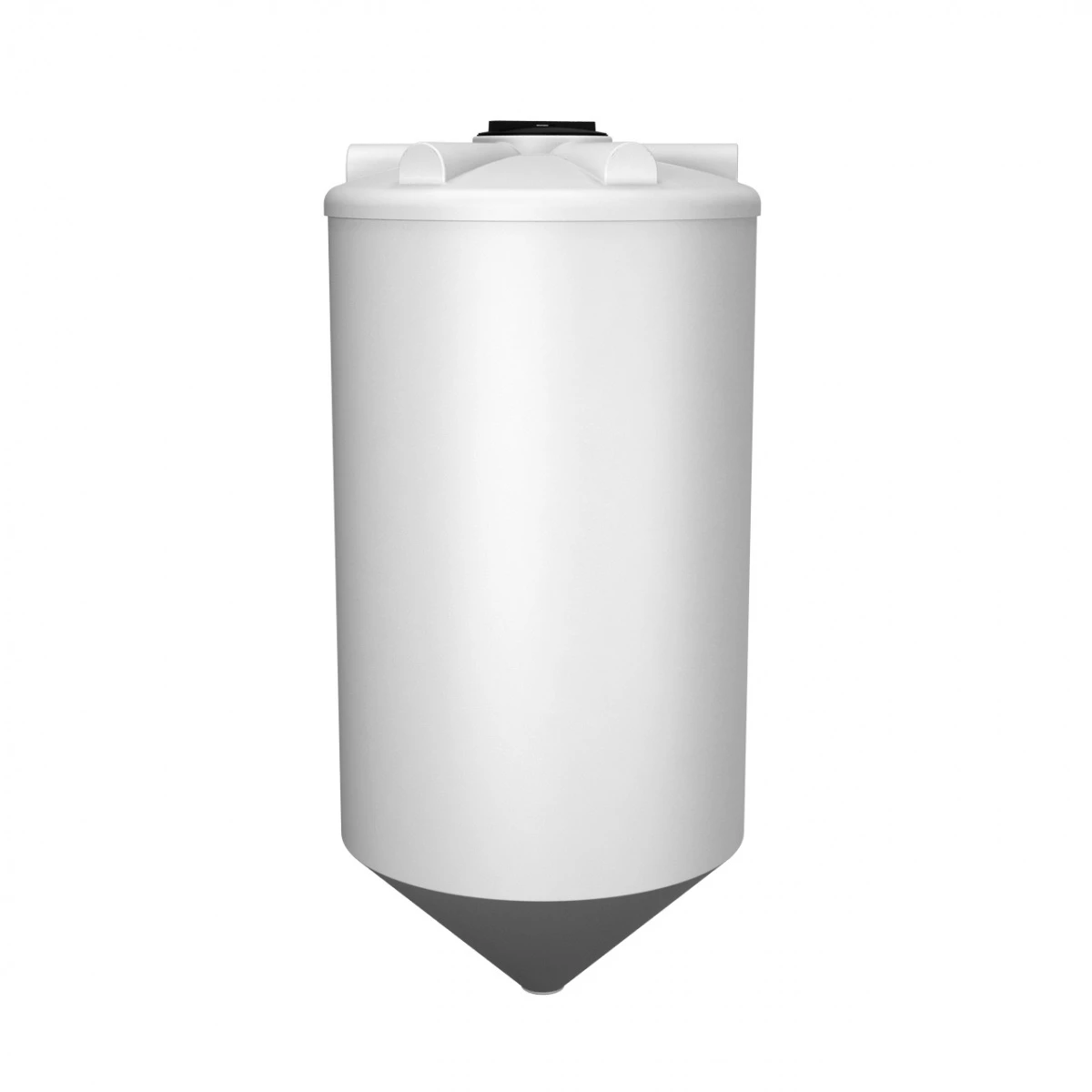 Емкость ФМ 2м3 (белая) Конусная ёмкость с полным сливом, для хранения веществ с плотностью от 1,0 г/см³