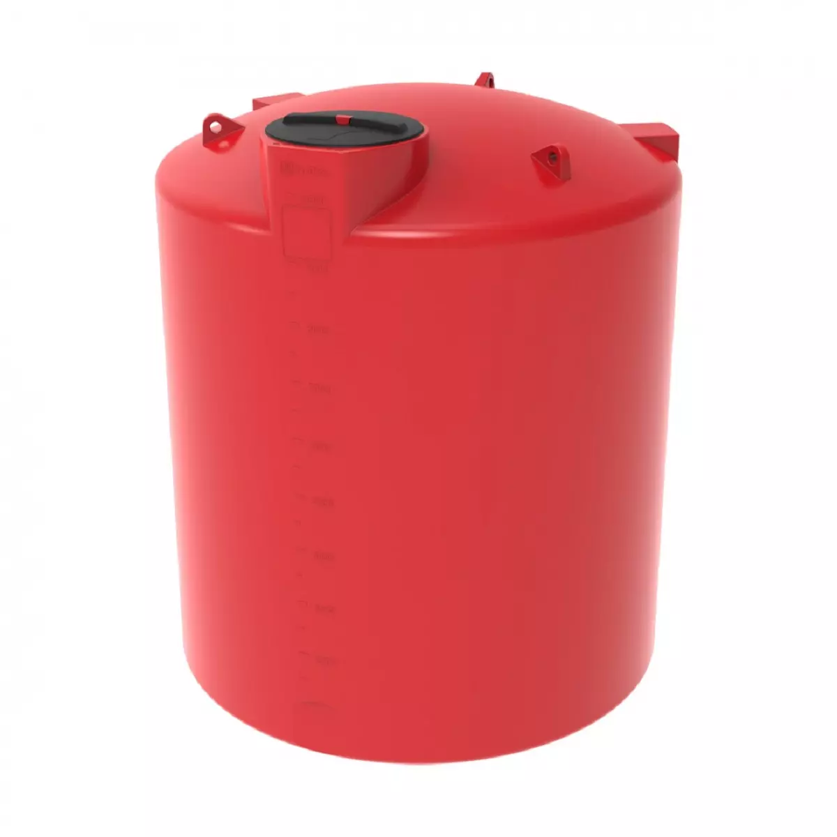 Емкость вертикально-цилиндрическая TOR 10000 л для КАС усиленная (красный) 