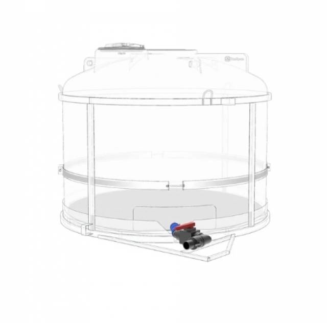 Комплект ПОЛНОГО слива с краном G3 (Ø 76мм) на одну емкость TRF 