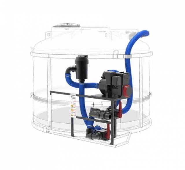 Комплекс насосный с мотопомпой бензиновой Banjo 300P6PRO 1275л/мин для СЗР/КАС на одну емкость TRF 