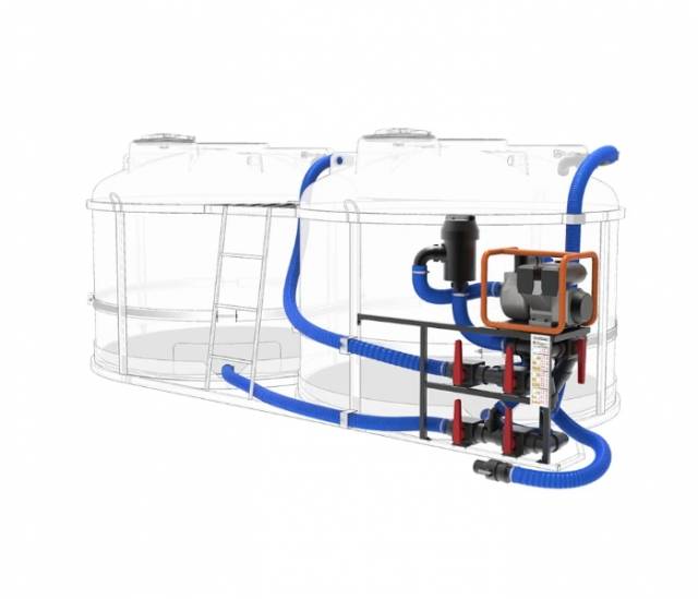 Комплекс насосный для воды 920л/мин G3 на две емкости TRF (с гидроперемешиванием) 