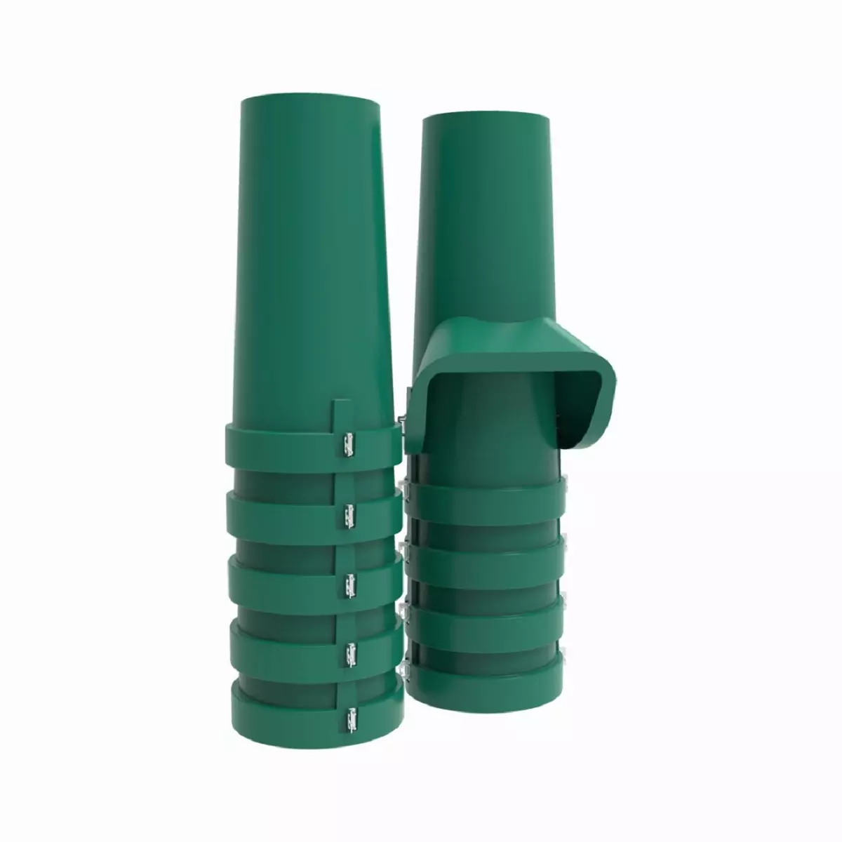 Комплект: 9 прямых и 1 приемная секция мусоросброса 