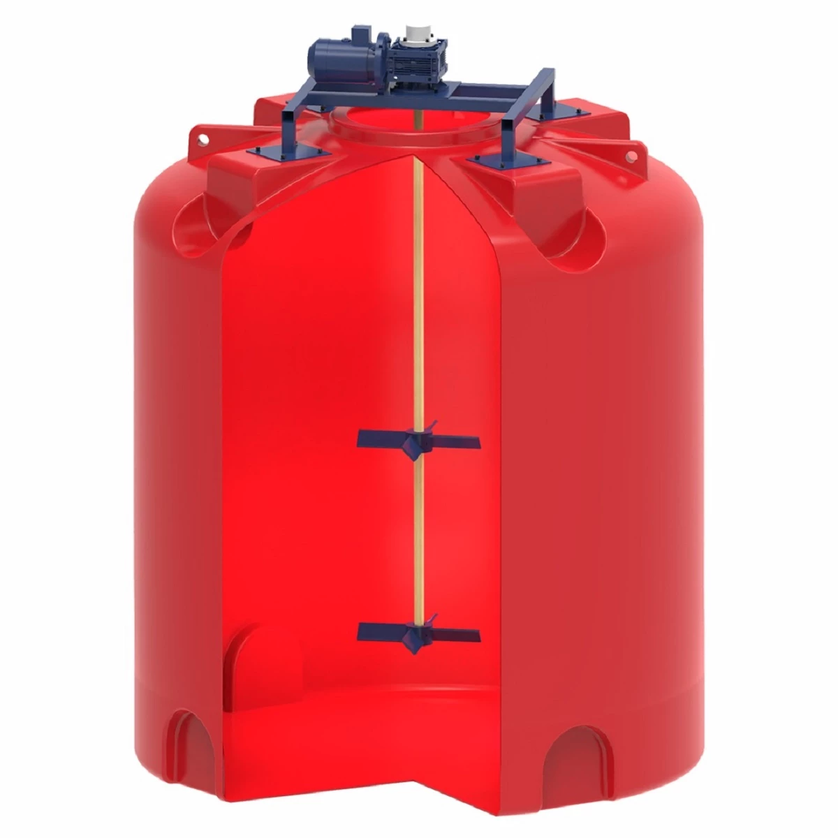 Емкость для КАС 10 м3 TR с лопастной двухъярусной мешалкой для КАС 