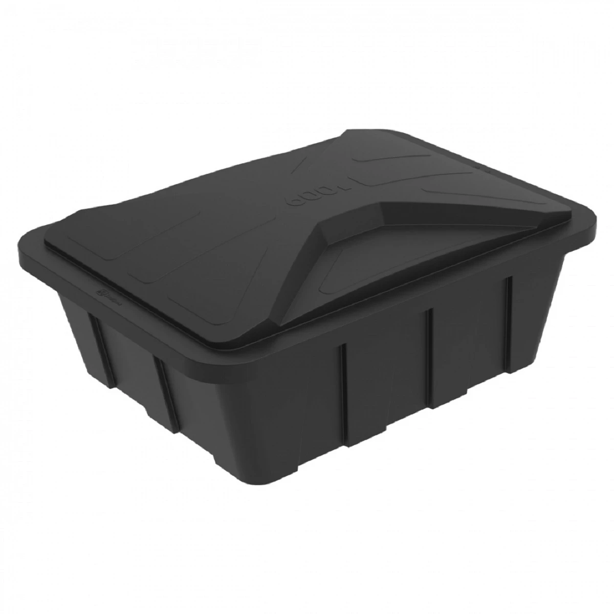 Ванна KN 600 л (черная) с крышкой 