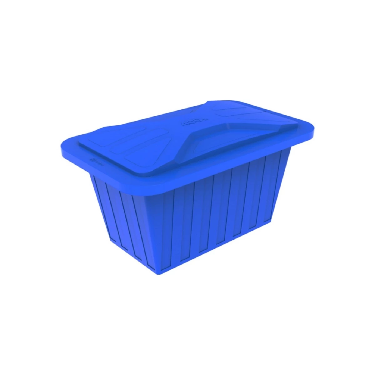 Ванна K 400 л (синяя) с крышкой 