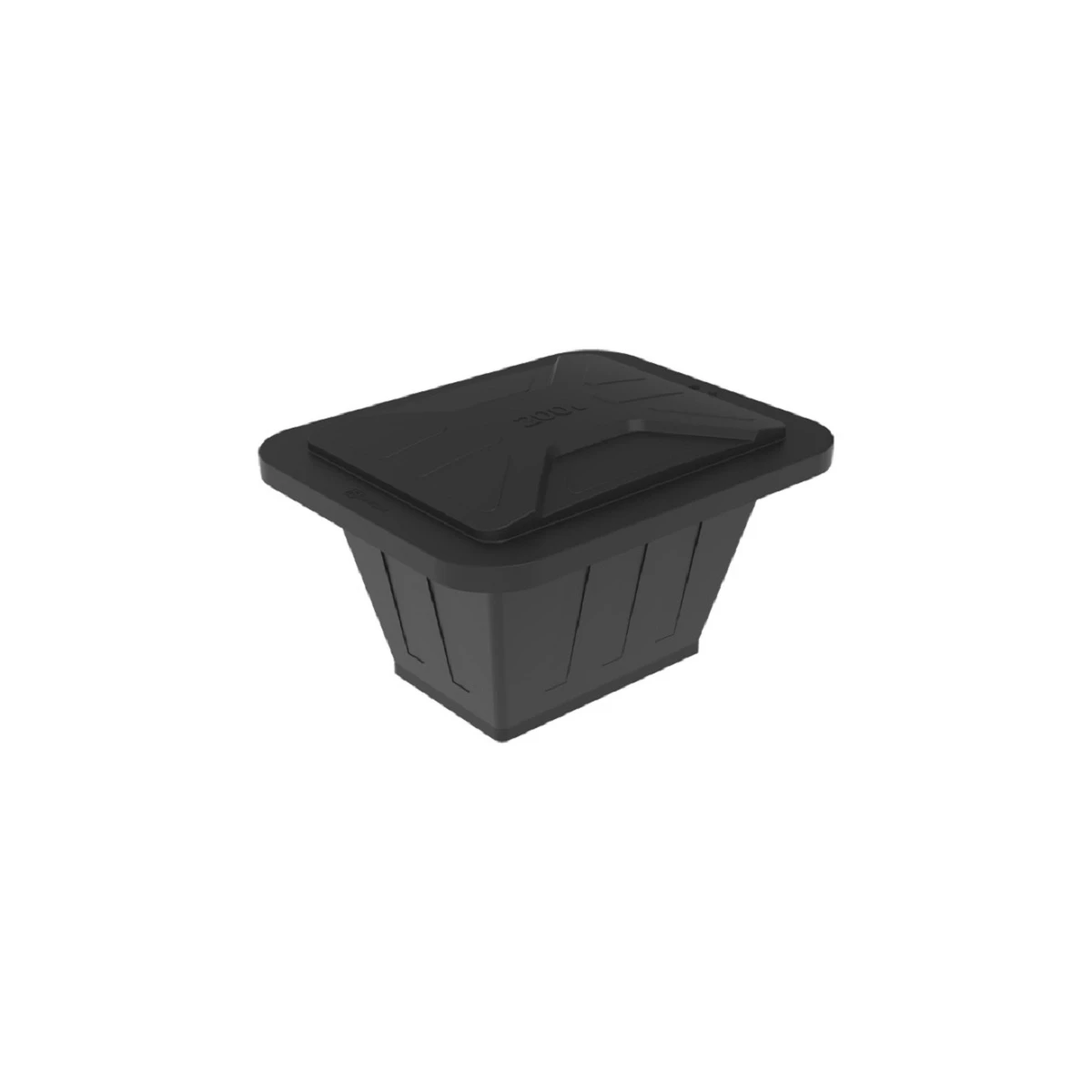 Ванна K 200 л (черная) с крышкой, 