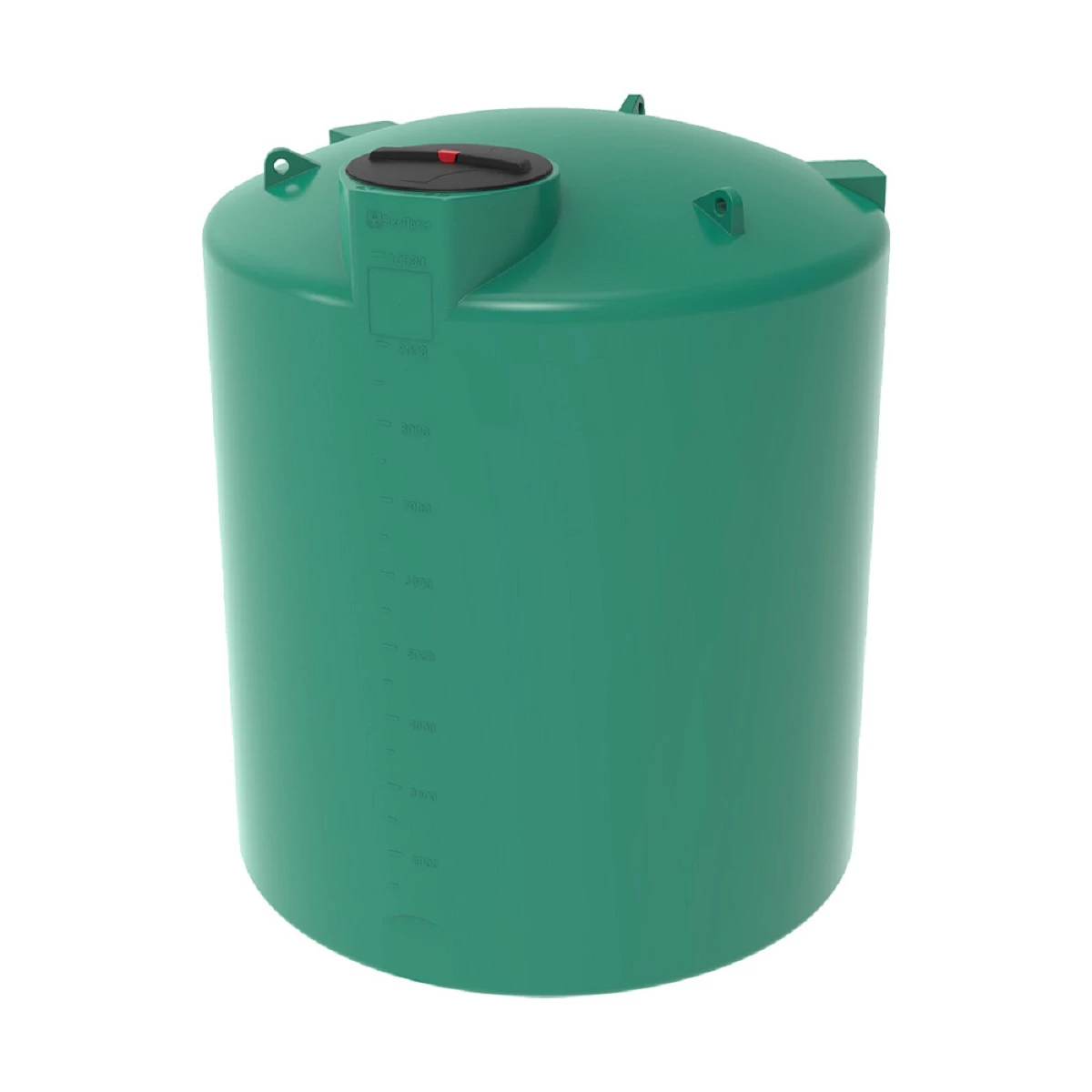 Емкость вертикально-цилиндрическая TOR 10000 л для воды (зеленая) 
