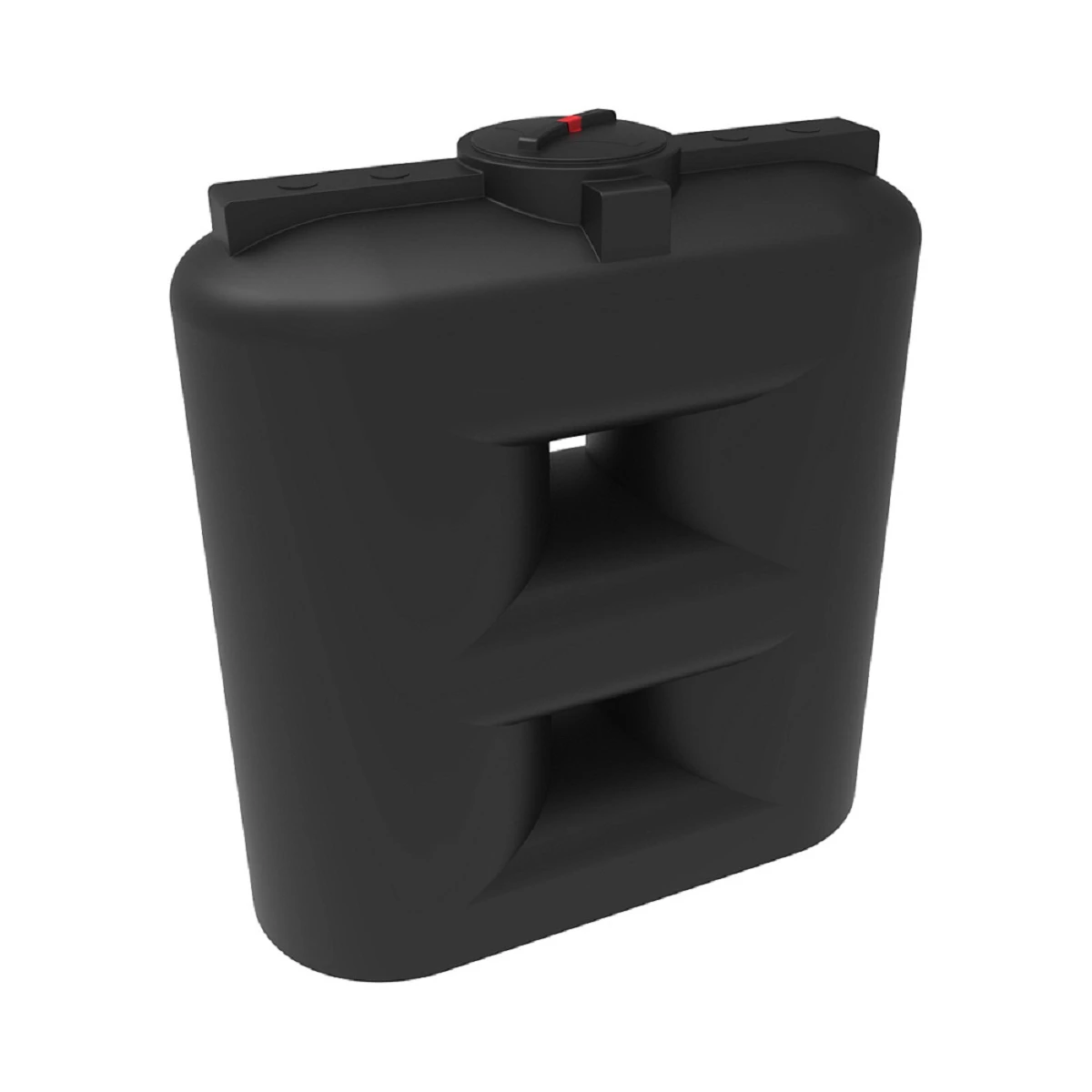 Емкость прямоугольная - узкая SL 2000 л (черная) 