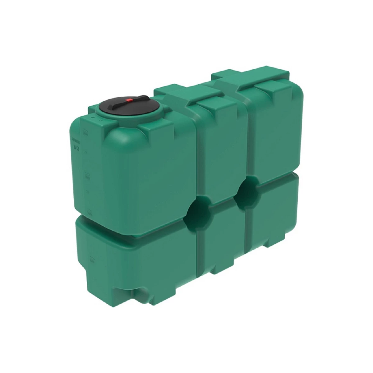 Емкость прямоугольная - вертикальная ST 2м3 (зеленая) 